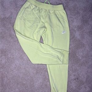 Nike Light Green Sweatpants with White Logo